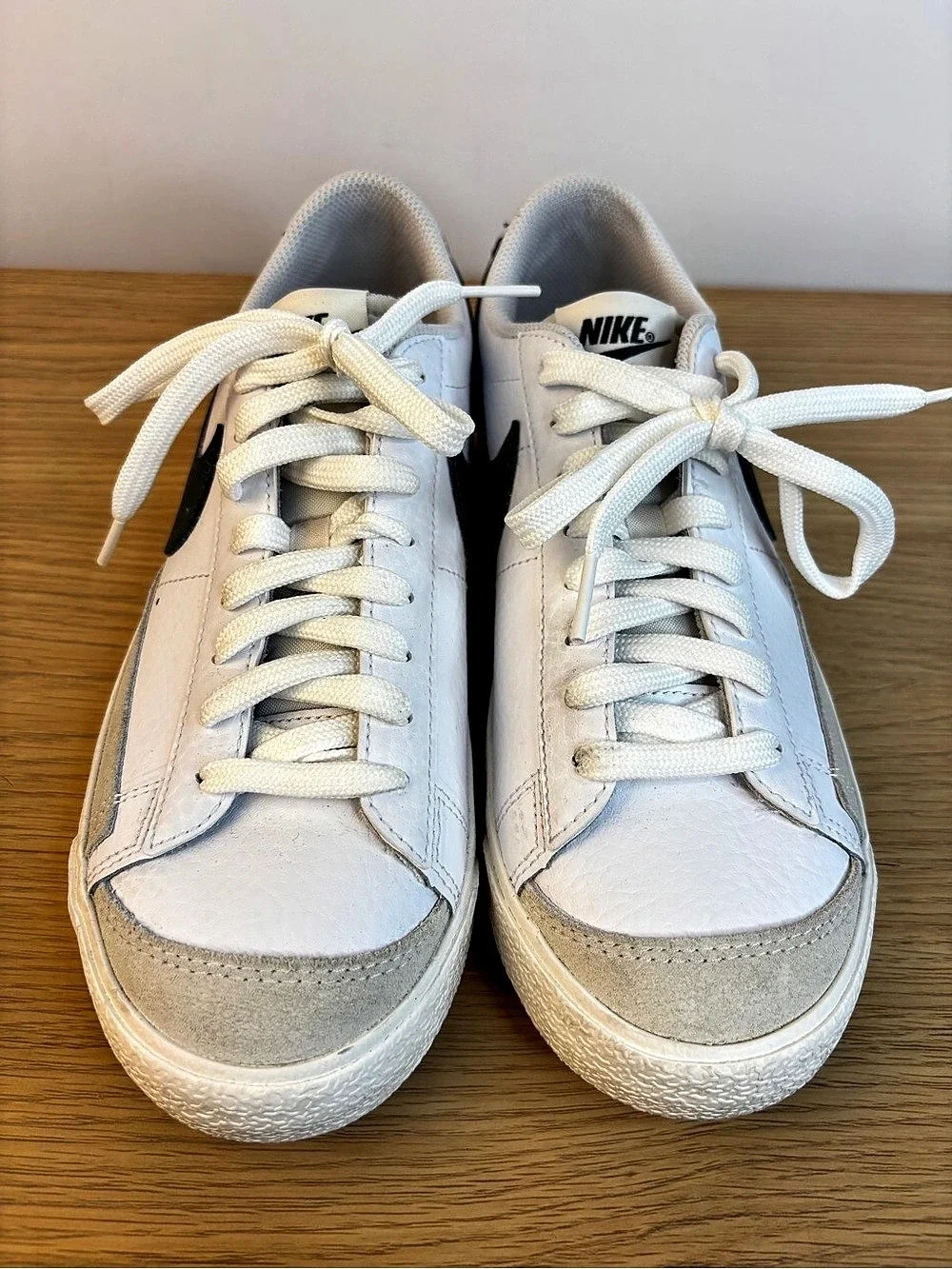 Nike Blazer Low '77 Vintage Big Kids' Sneakers White & Dark Green US 6.5Y